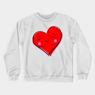 Cute Heart Crewneck Sweatshirt